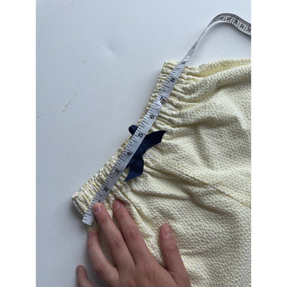 Kids Handmade Yellow Striped and Navy Blue Shorts - photos for sizing - Picture 6 of 9